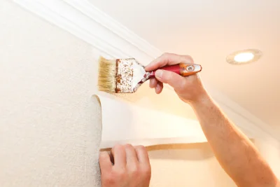Pose de papier peint à Montcusel — revêtements muraux et toiles de verre